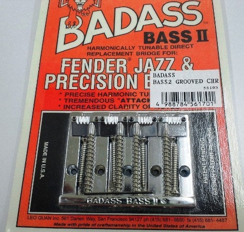 希少品入手。BADASS バダスブリッジ BASS II GROOVED | ベースいじくり