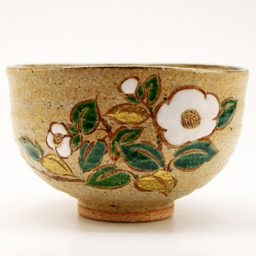 T427 茶碗 『椿絵』『御代窯』 共箱 抹茶碗 茶道具 T427 茶碗 『椿