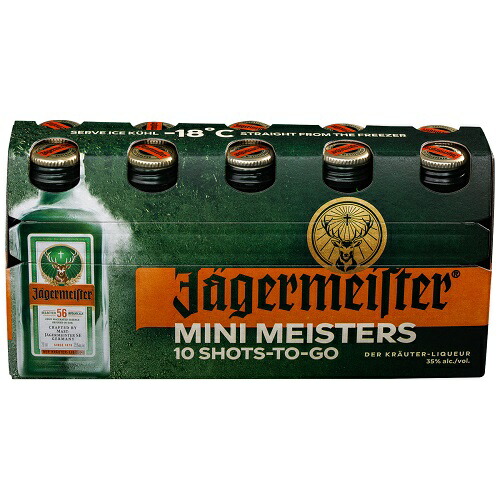 楽天市場】イエーガーマイスター 20ml×10本パック 35度 ハーブ