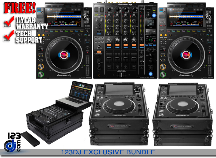 2) CDJ-3000 & DJM-900 NXS2 & Cases Bundle | DJ Packages