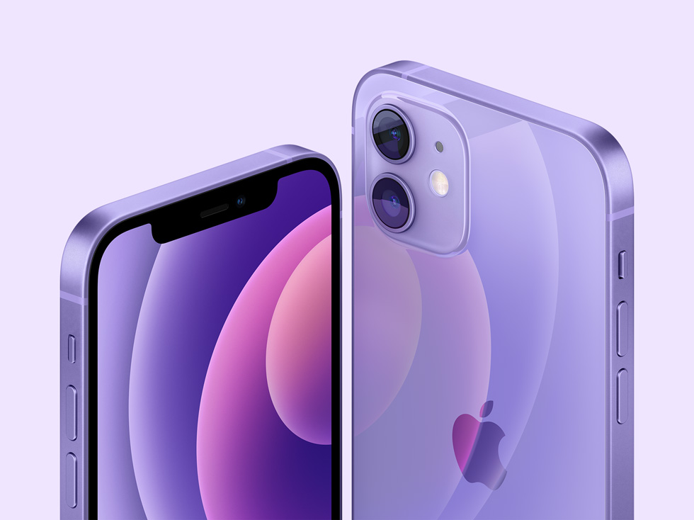 Apple、目を奪う美しさの新しいパープルのiPhone 12とiPhone 12 miniを