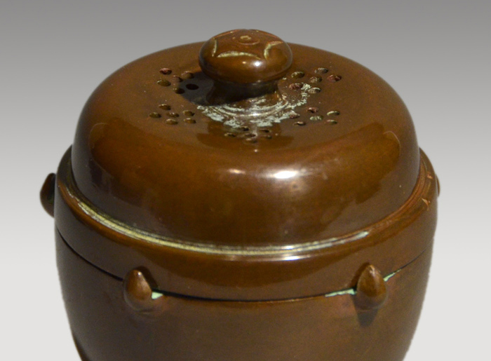 唐銅 穂屋蓋置 三代 高木治良兵衛(造) 共箱 | 古美術ささき