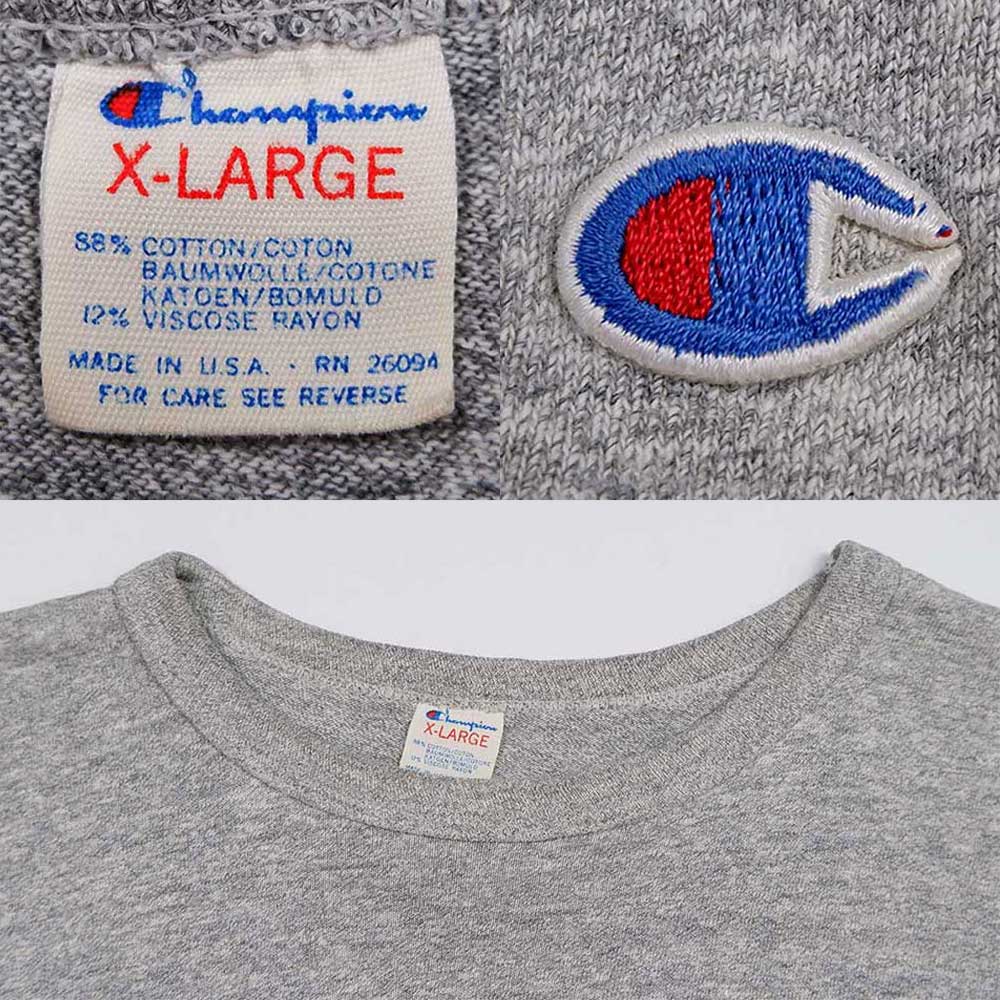 80's Champion 88/12 3段プリントTシャツ “MADE IN USA