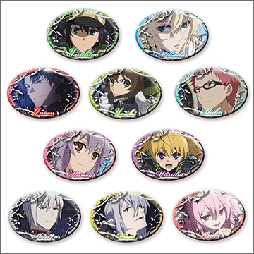 クルル 描き下ろしver 缶バッジ 終わりのセラフ カラ鉄 カラオケの鉄人