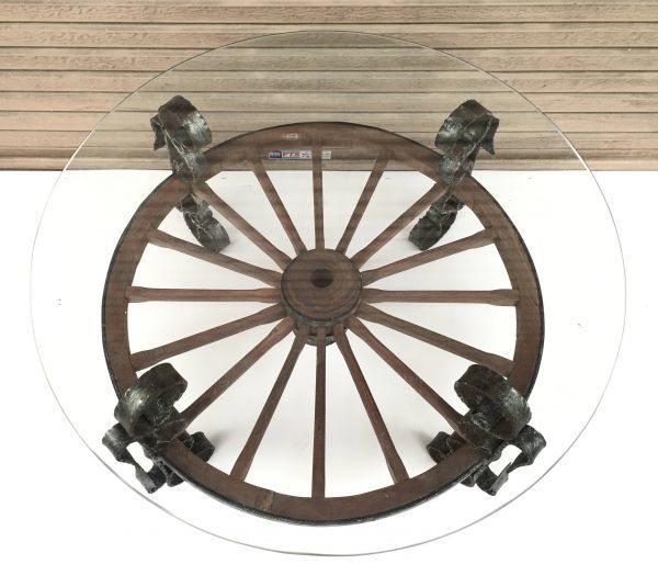 引取限定】アンティーク車輪