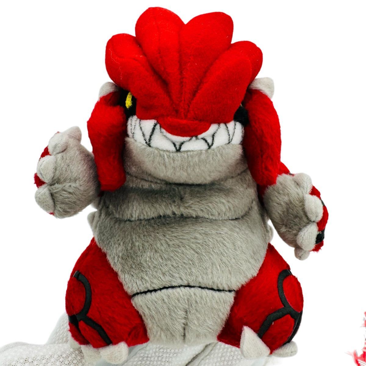 タグ付き 美品】グラードンドール ぬいぐるみ (ポケモンセンター限定