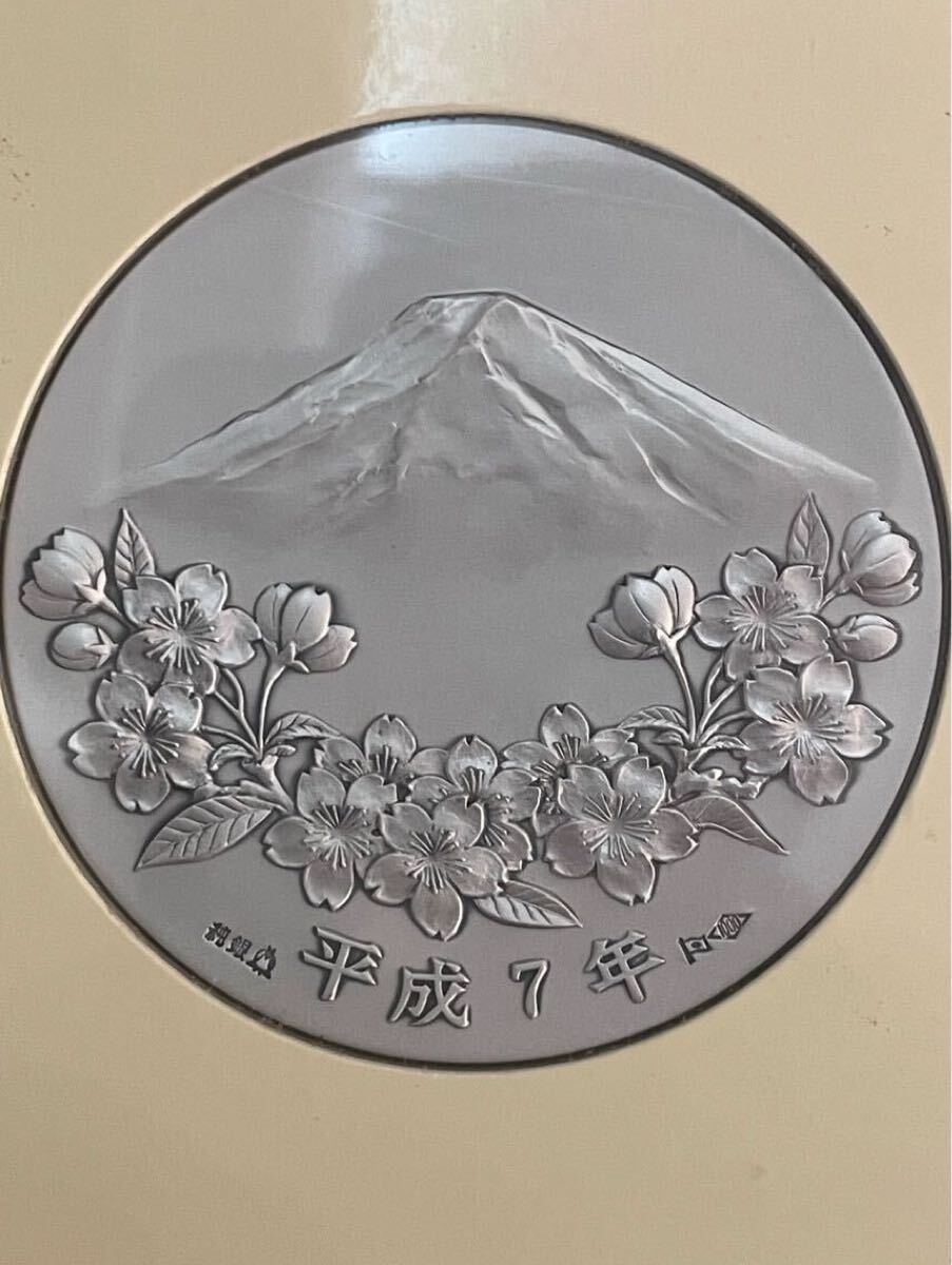 松本徽章 平和50周年記念 記念メダルと記念切手のカバー 純銀130g