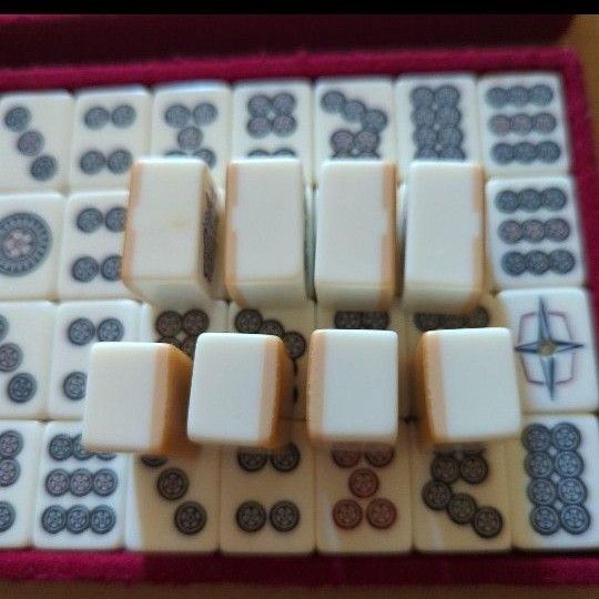 麻雀セット 昭和レトロ アンティーク トランクケース 麻雀牌マージャン