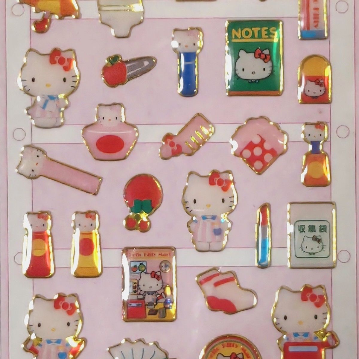 激レア》サンリオ ハローキティ 雑貨屋シール 平成レトロ2001年製 未