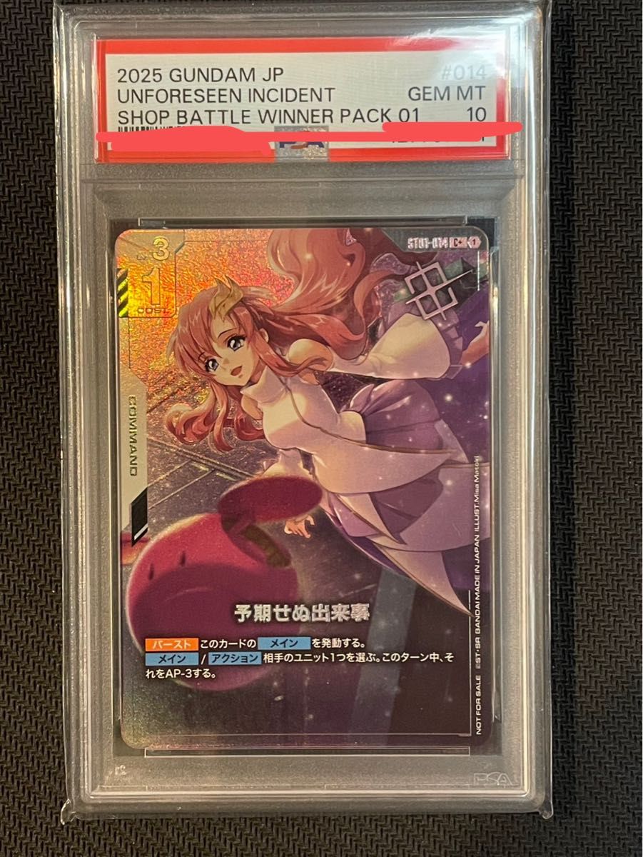 予期せぬ出来事 優勝者パック パラレル ガンダムカード 予期せぬ出来事