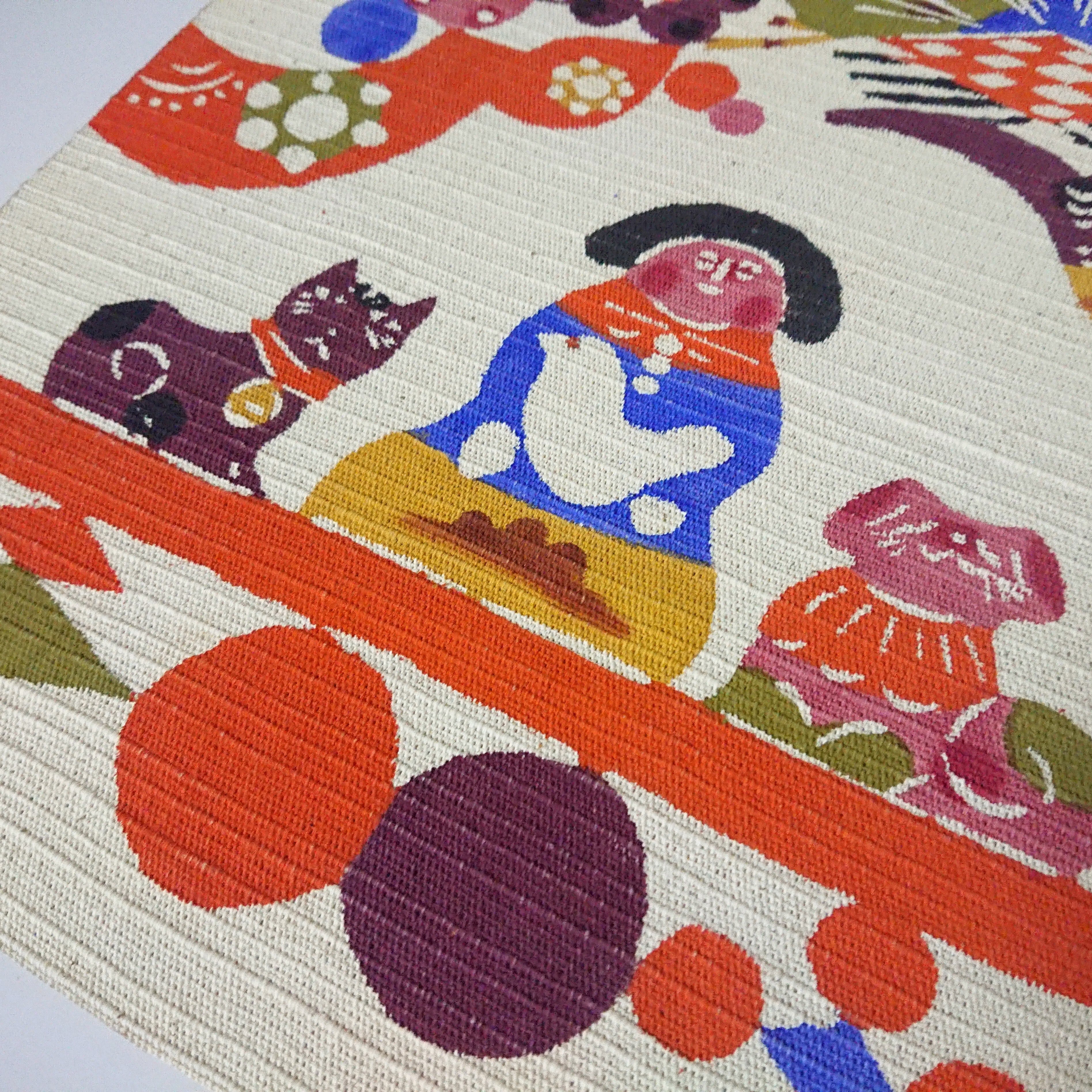 柚木沙弥郎「鯛と大吉」型染絵 民藝 染色工芸家 人気染色