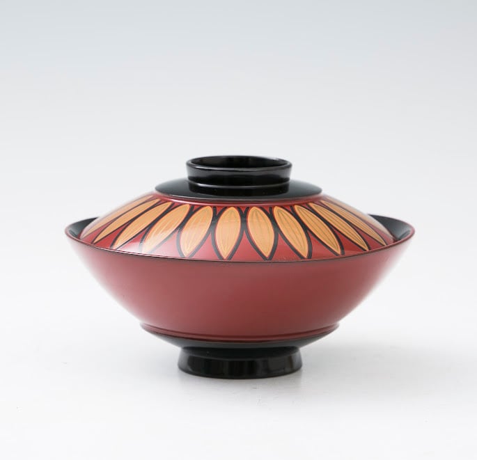 懐石道具 木製朱塗 箸洗 5客揃 竹蒔絵 内黒 竹形 未使用 懐石道具 竹形