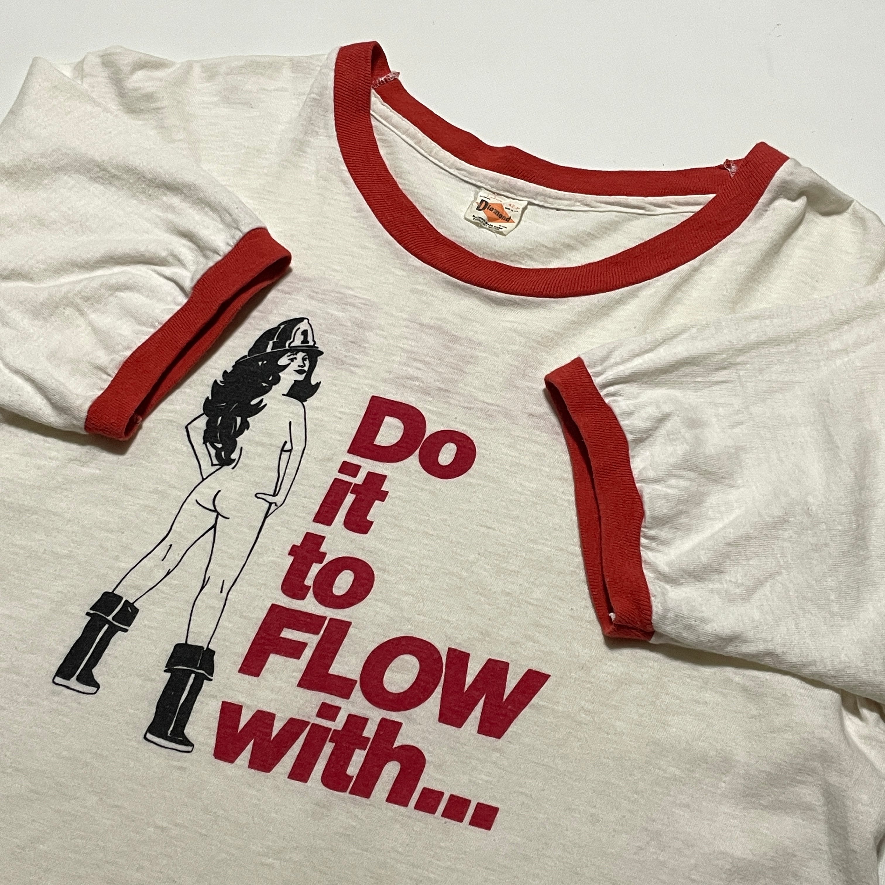 激レア 70s 80s ビンテージ リンガーT Tシャツ エロプリント ヌード