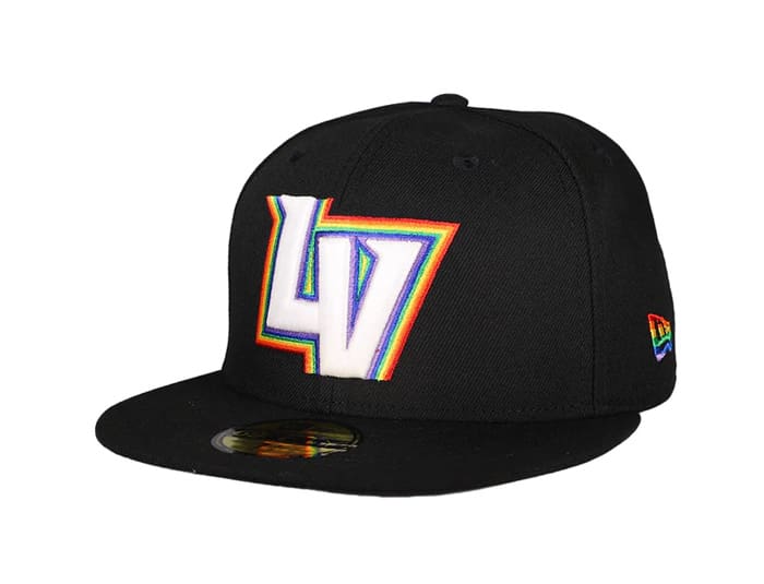 Las Vegas Aviators LV Prismatic Black 59Fifty Fitted Hat by MiLB x