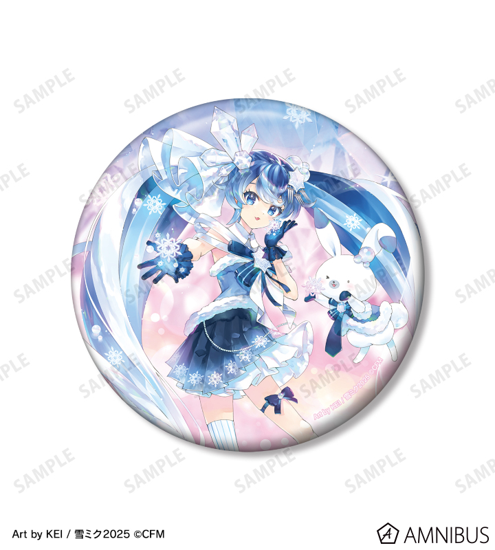 雪ミク SNOW MIKU 2025 ランダムキラキラ缶バッジ KEI 雪ミク MIKU