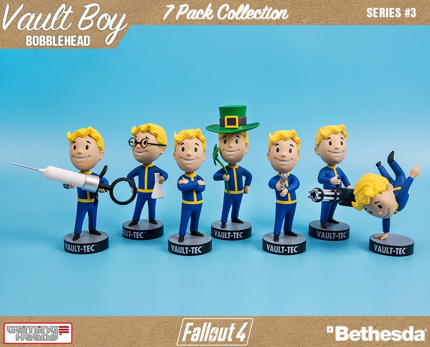 Fallout® 4: Vault Boy 111 Bobbleheads - Series Three 7 Pack
