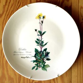 ラナンキュラスのやさしい陶器の壁掛け絵皿(30cm) 送料無料 | iichi