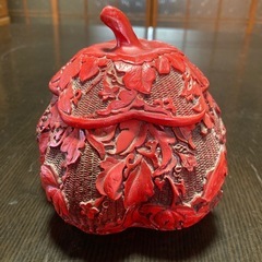 堆朱 中国美術工芸品 伝統美術蓋物小箱