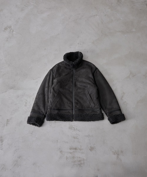 CLEL】Reversible Fake Mouton jacket / リバーシブルフェイクムートン