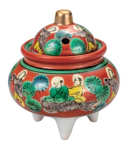 香炉 九谷焼 日本の伝統工芸品【九谷焼】 3.8号香炉 金花詰 (K8-1402)