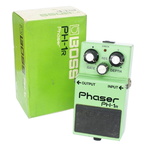 1981 Boss PH-1R Phaser guitar pedal, made in Japan, black label