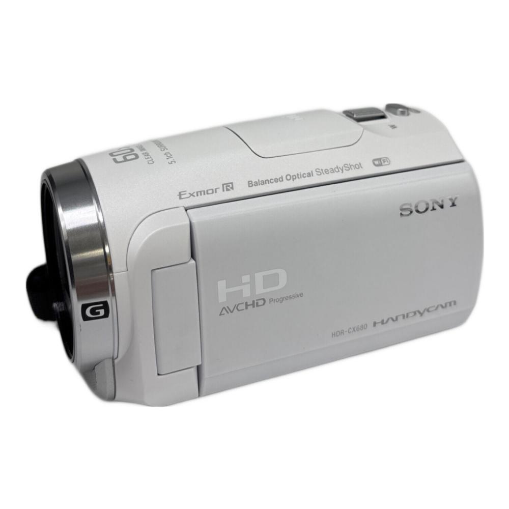 21年SONY ビデオカメラ Handycam HDR-CX680 ホワイト SONY HDR-CX680を
