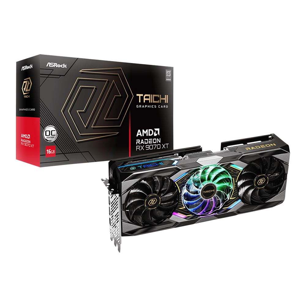 ASRock AMD Radeon RX 9070 Challenger Triple Fan 16GB GDDR6 PCIe