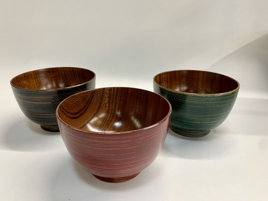 CK82 塗師 辻石斎 盃蓋吸物椀 四客 朱塗 黒塗 波に鳥 金蒔絵 木製漆器