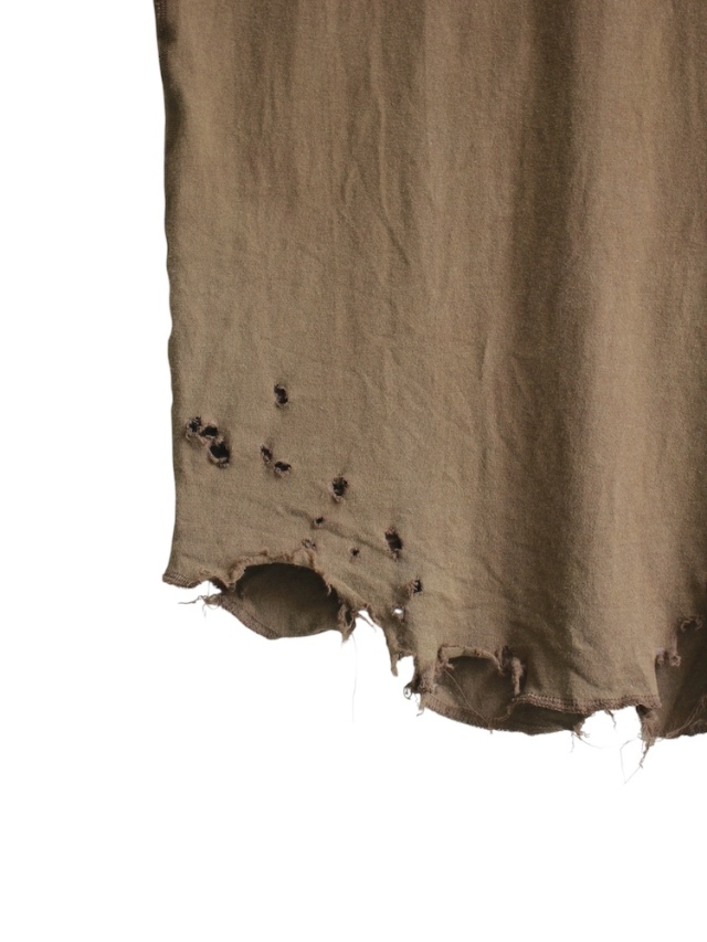 ANCELLM DAMAGE TANK TOP BROWN 通販ページ octavia[オクタヴィア]