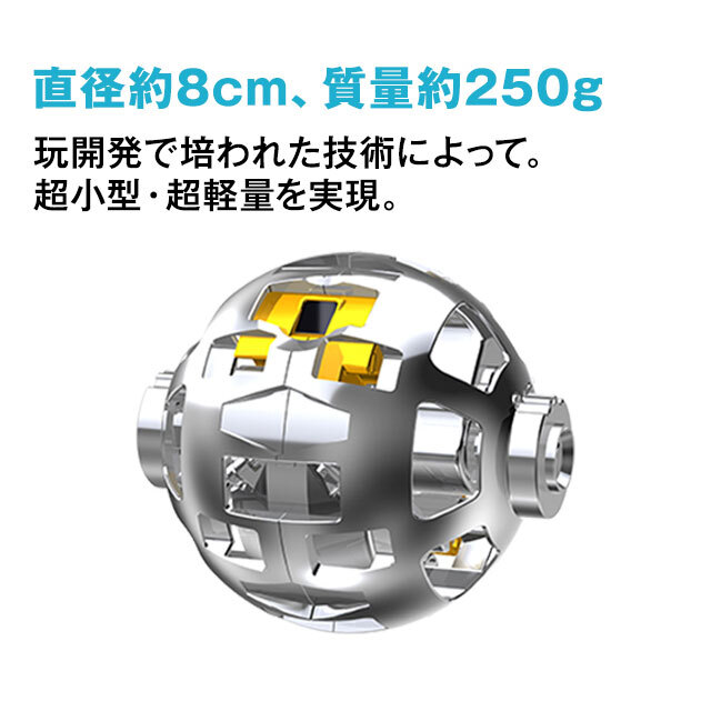 SORA-Q（ソラキュー）。JAXAとタカラトミー等の共同開発の超小型の変形