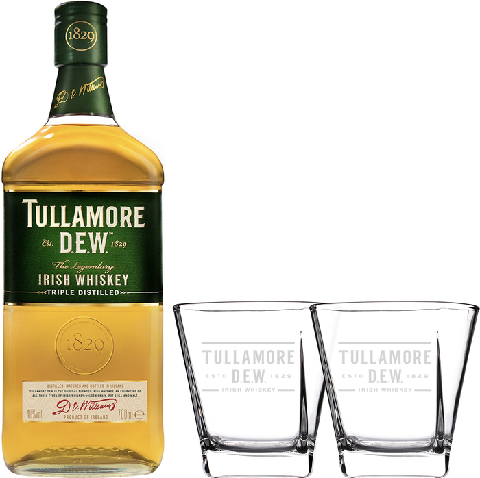 Tullamore Dew + 2 glasses - Irish Blended Whiskey | Bondston