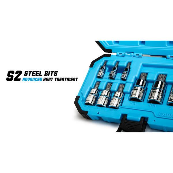 Capri Tools XZN Triple Square Bit Socket Set (10-Piece) CP30030