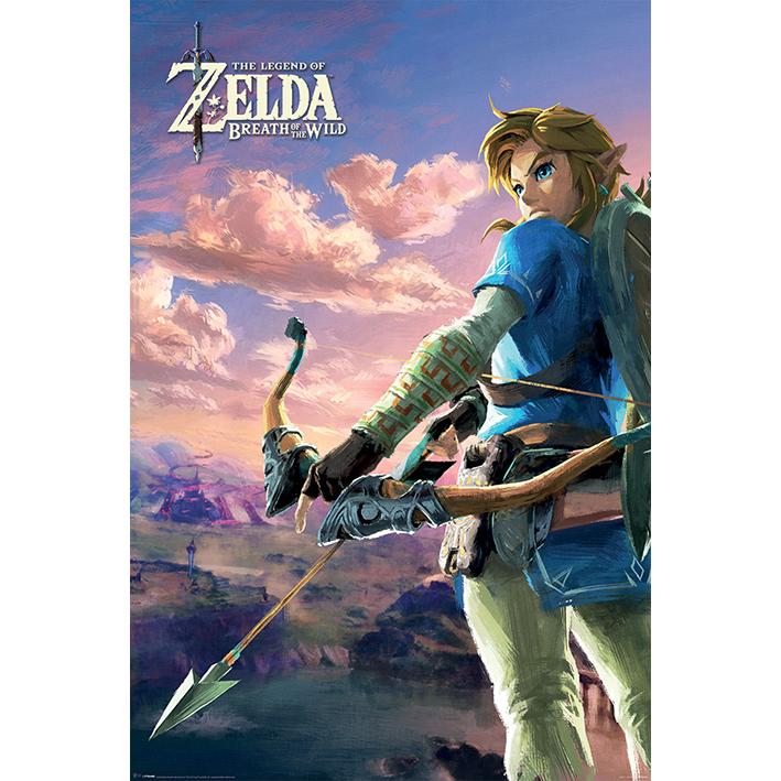 ゼルダの伝説 ブレスオブザワイルド 輸入ポスター 61cm x 91.5cm