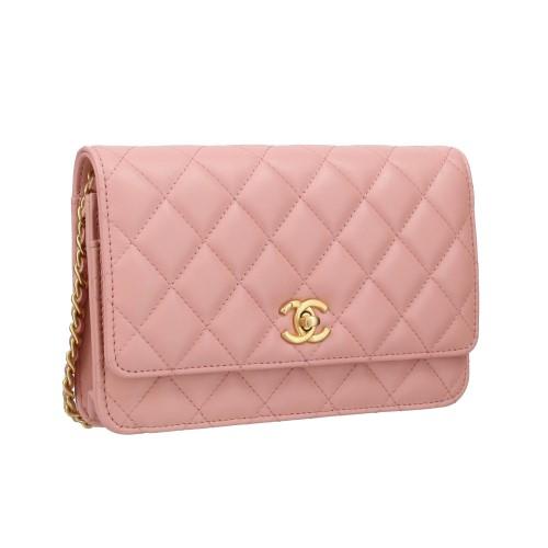 CHANEL（シャネル） チェーンウォレット レディース ココマーク ピンク