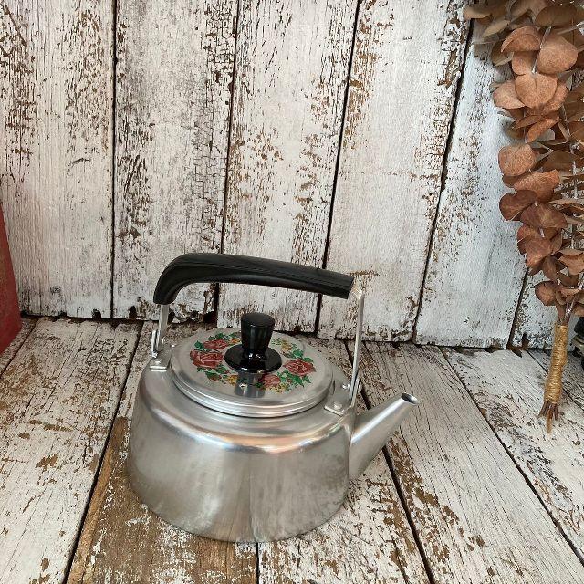 VINTAGE ヴィンテージ 未使用 ホクセイ 昭和レトロ アルミ ケトル 2.0L