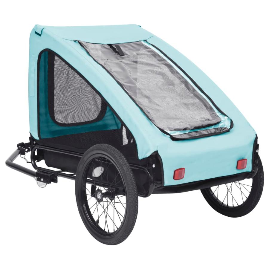 vidaXL 自転車用ペットトレーラー ブルー＆ブラック : vidaXL - 通販