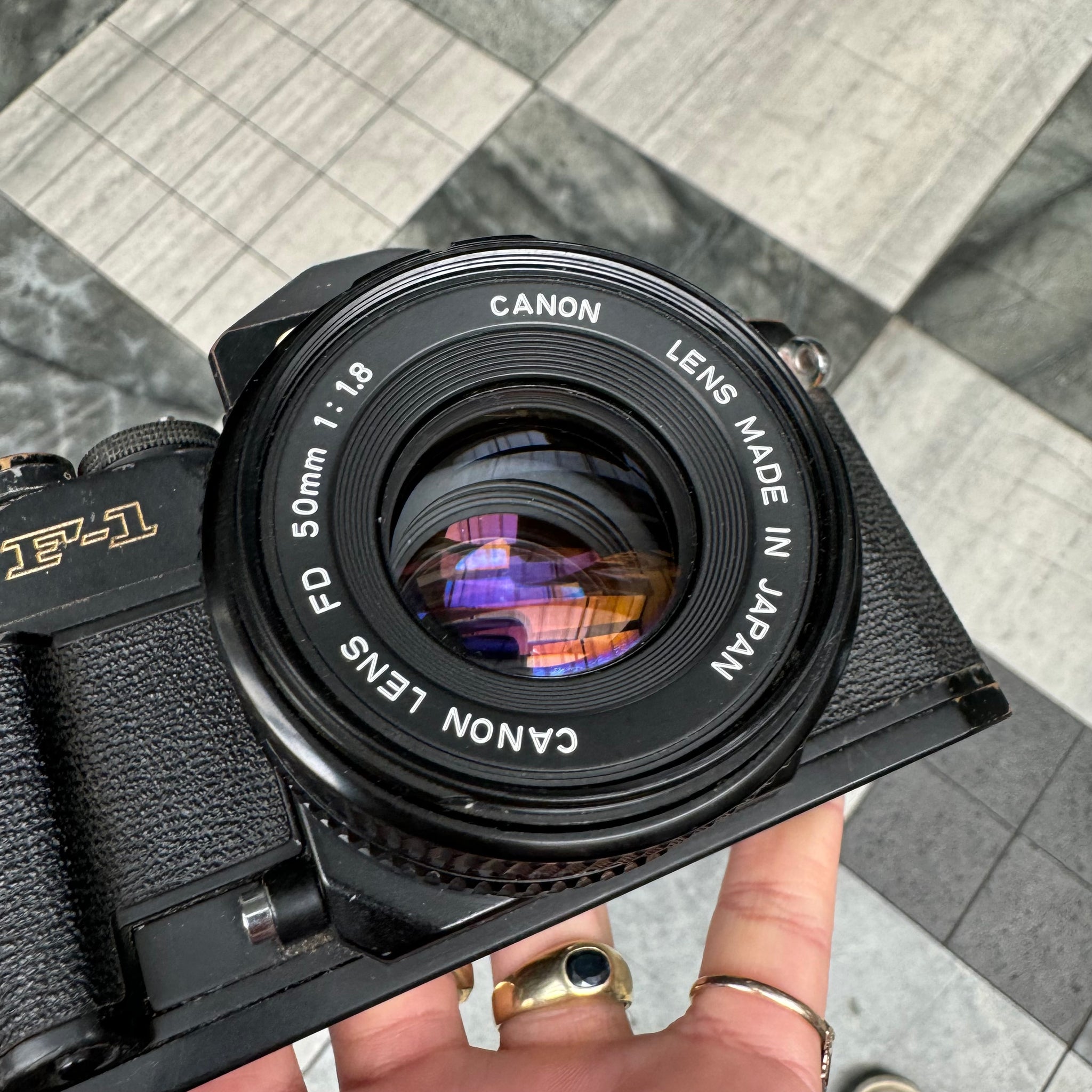 完動品】CANON AE-1 ブラックボディー FD 50mm F1.8 完動品】Canon AE