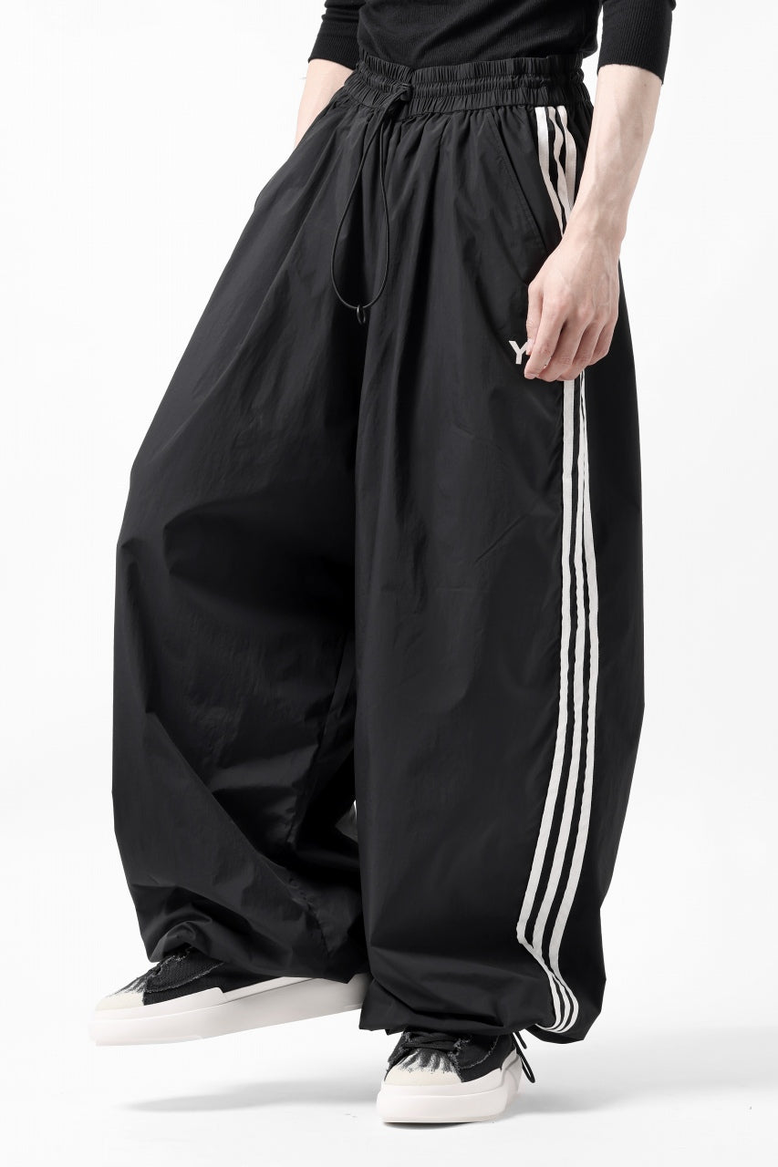 Y-3 Yohji Yamamoto THREE STRIPES SUPER WIDE PANTS / SILKY NYLON