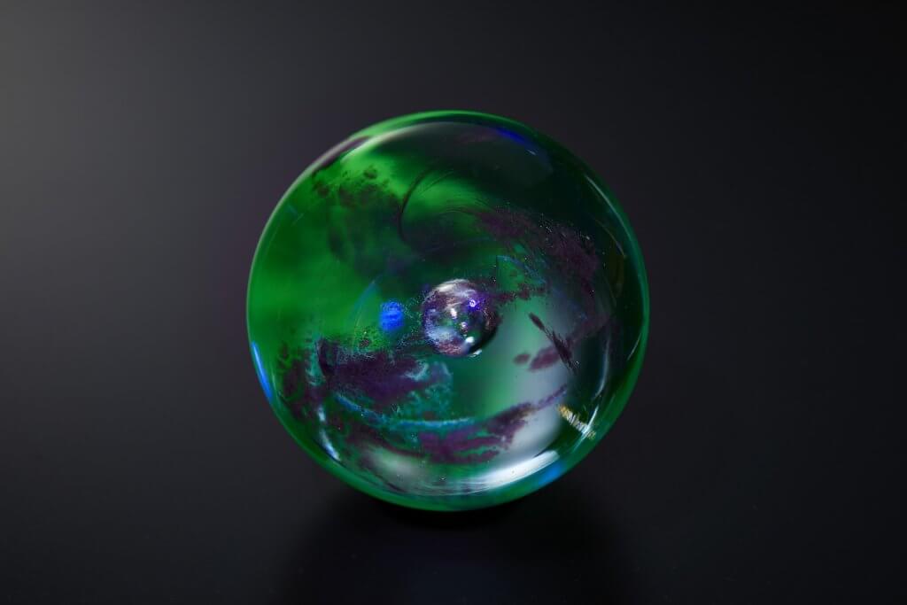 ノグチミエコ ガラスアート black hole フラスコ ノグチミエコ ガラス