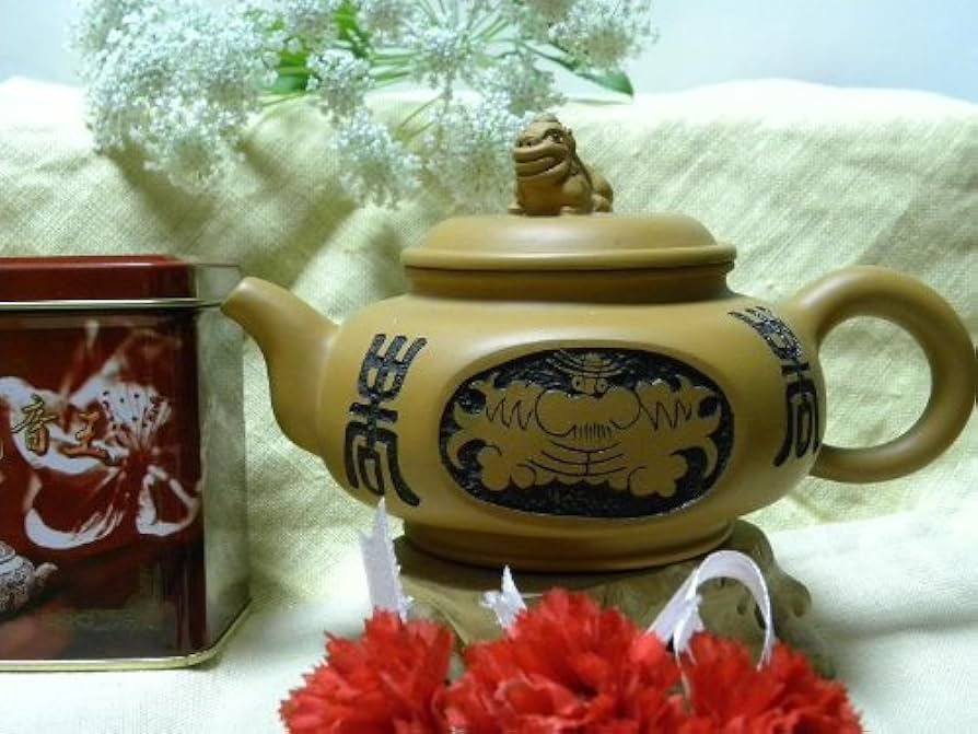 中国 染付 山水文 茶壷 茶心壷 時代箱付 V R5973 中国 染付 山水文 茶