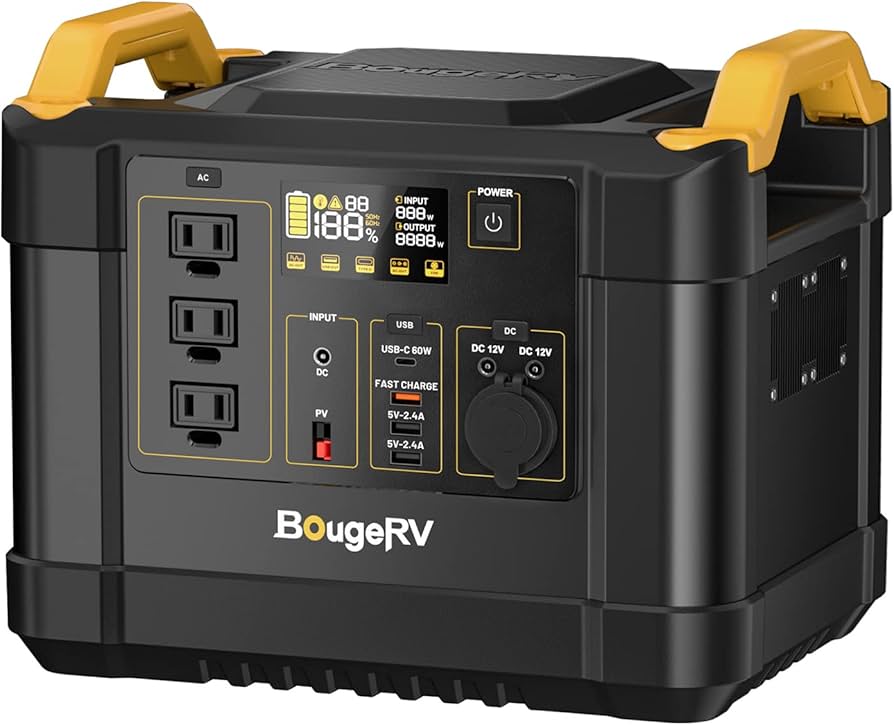 Amazon.co.jp: BougeRV ポータブル電源 大容量 ポータブルバッテリー