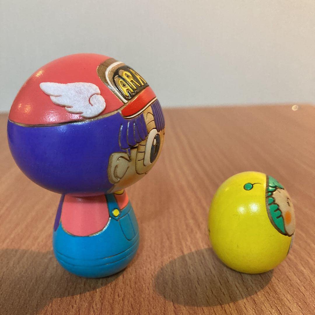 卯三郎こけし ガッチャン×3 赤 Dr.スタンプ アラレちゃん 廃盤品