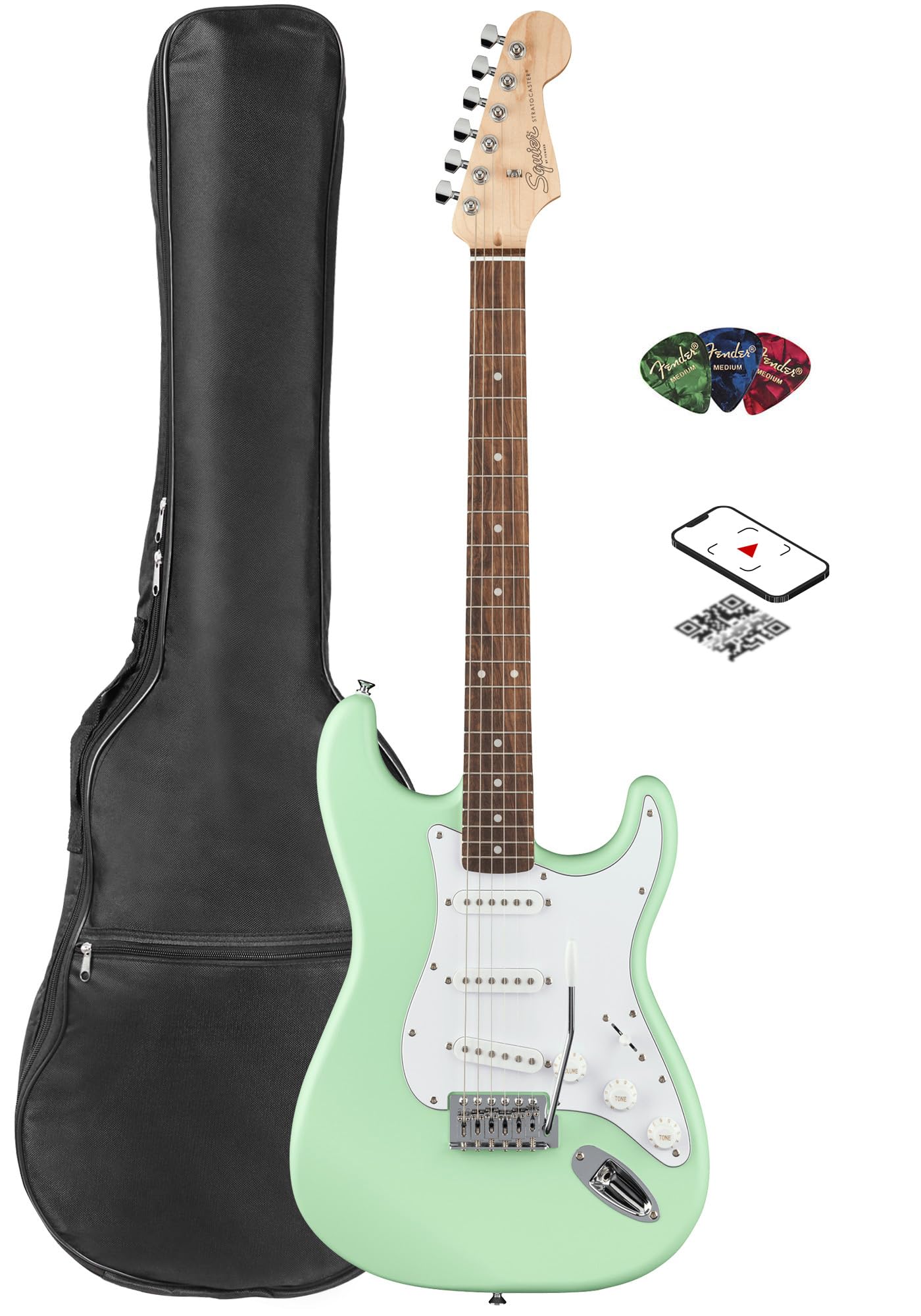 Fender Japan Stratocaster サーフグリーン 小物セット Fender Japan