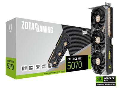 ZOTAC SOLID GeForce RTX 5070 12GB 192 Bit GDDR7 PCI Express 5.0