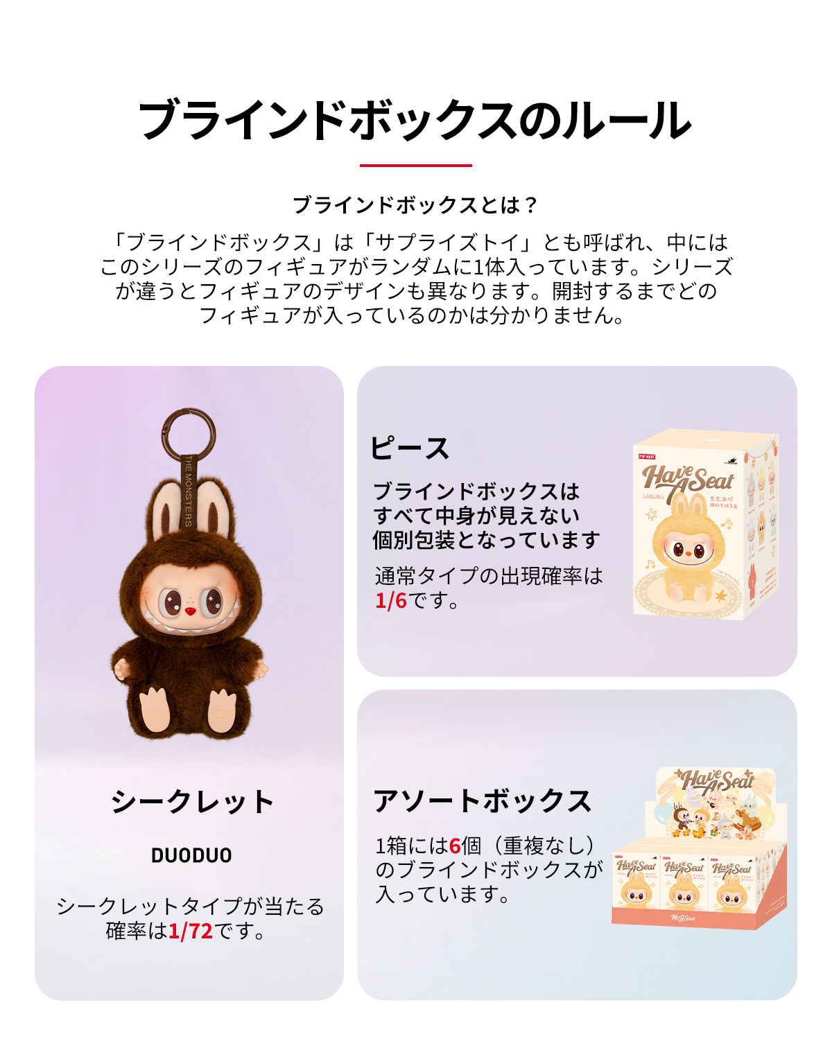 THE MONSTERS - Have a Seat Vinyl Plush Blind Box - POP MART (Japan)