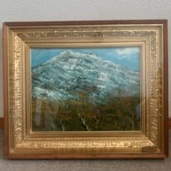 印象派 岸田悦雄【冬の田舎町】肉筆油彩画 | Shop at Mercari from