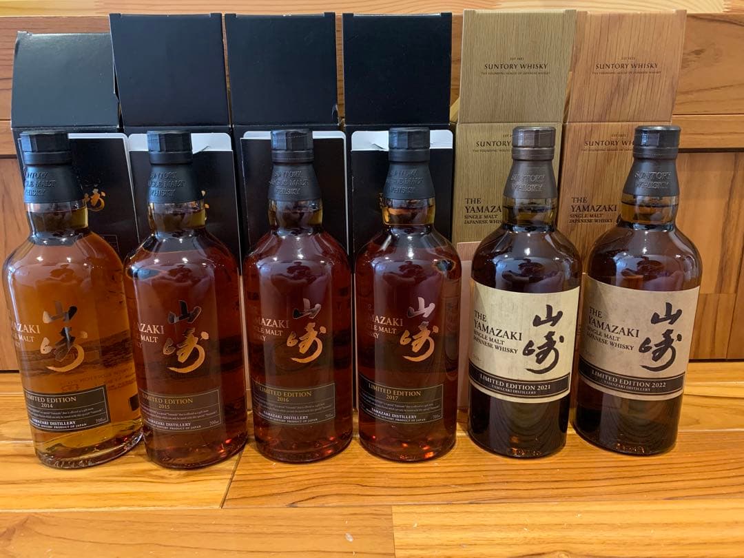 山崎リミテッドエディション　2014~2017 2021 2022 山崎リミテッドエディション 2014~2017 + 2021 2022 6本