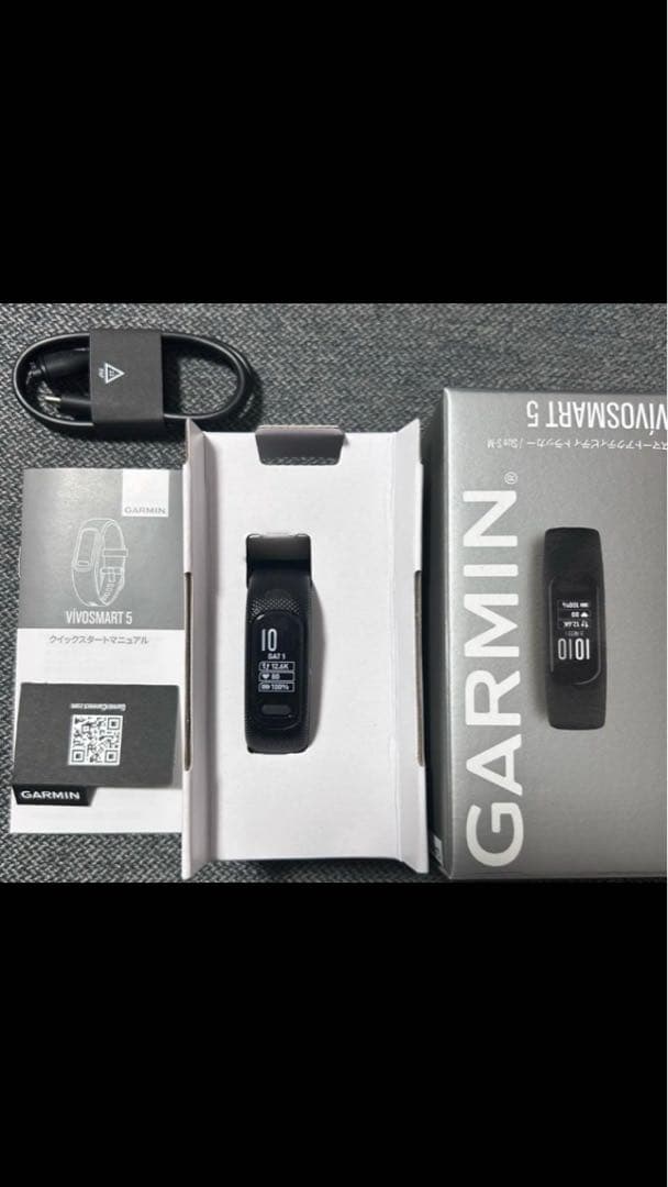 GARMIN VIVOSMART 5 ブラック　開封後　未使用 Amazon.com: Garmin vívosmart® 5, Fitness Tracker, Long-Lasting