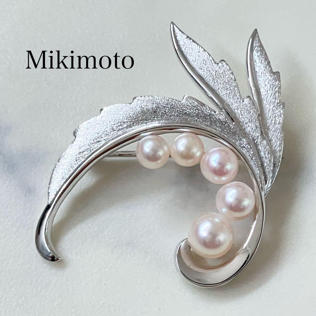 ミキモト✨ブローチ パール フォーマル 5珠 皇室御用達 美品 最高級!!】ミキモト ブローチ パール フォーマル 正規品 皇室