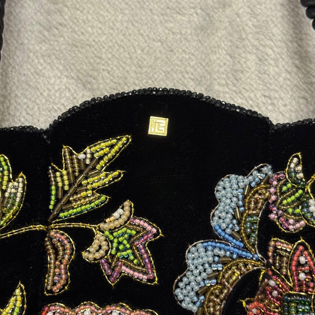 Pierre Balmain ピエールバルマン ビーズ刺繍 結婚式 ベロア 黒